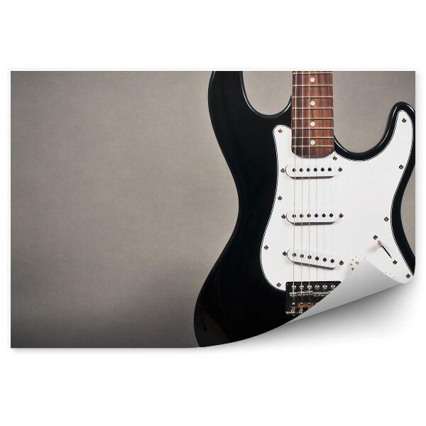 Fototapeta Elektrická kytara na šedém pozadí