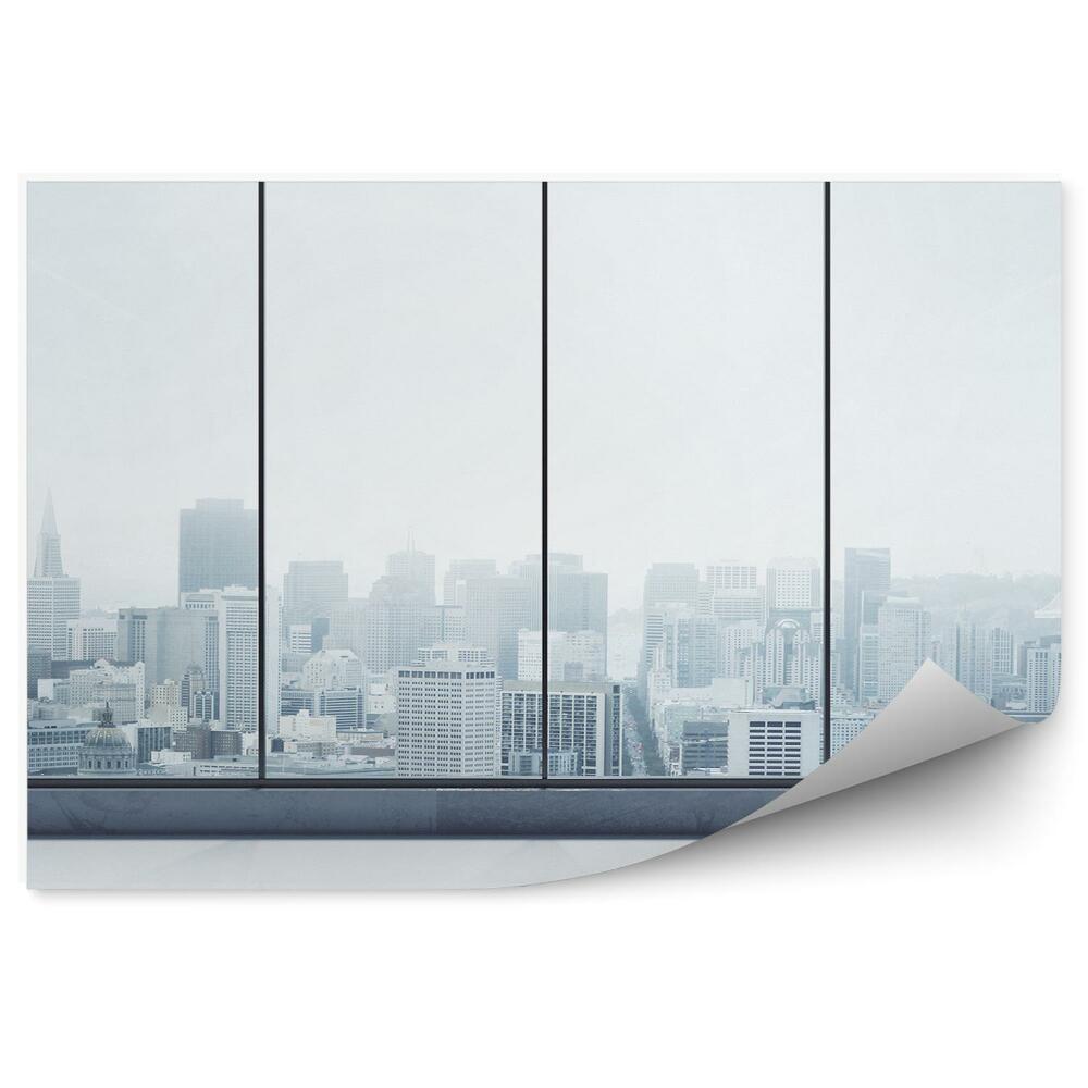 Fototapeta na zeď Městské mrakodrapy budovy okno