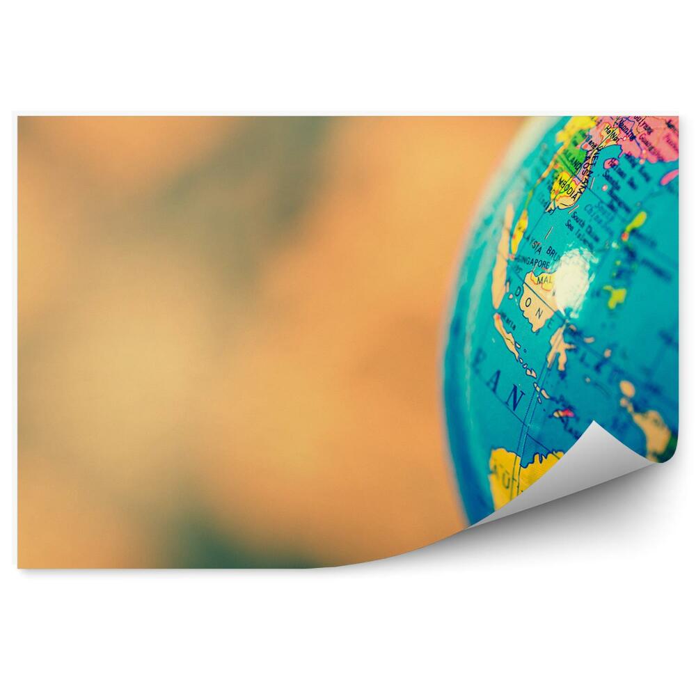 Samolepící fototapeta Zeměkoule planeta Země zblízka zeměpis