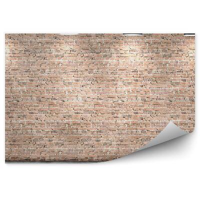 Fototapeta na zeď Cihlová zeď bílá podlaha a lampy