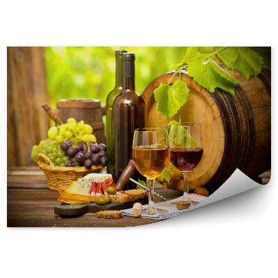 Fototapeta Víno a sýr