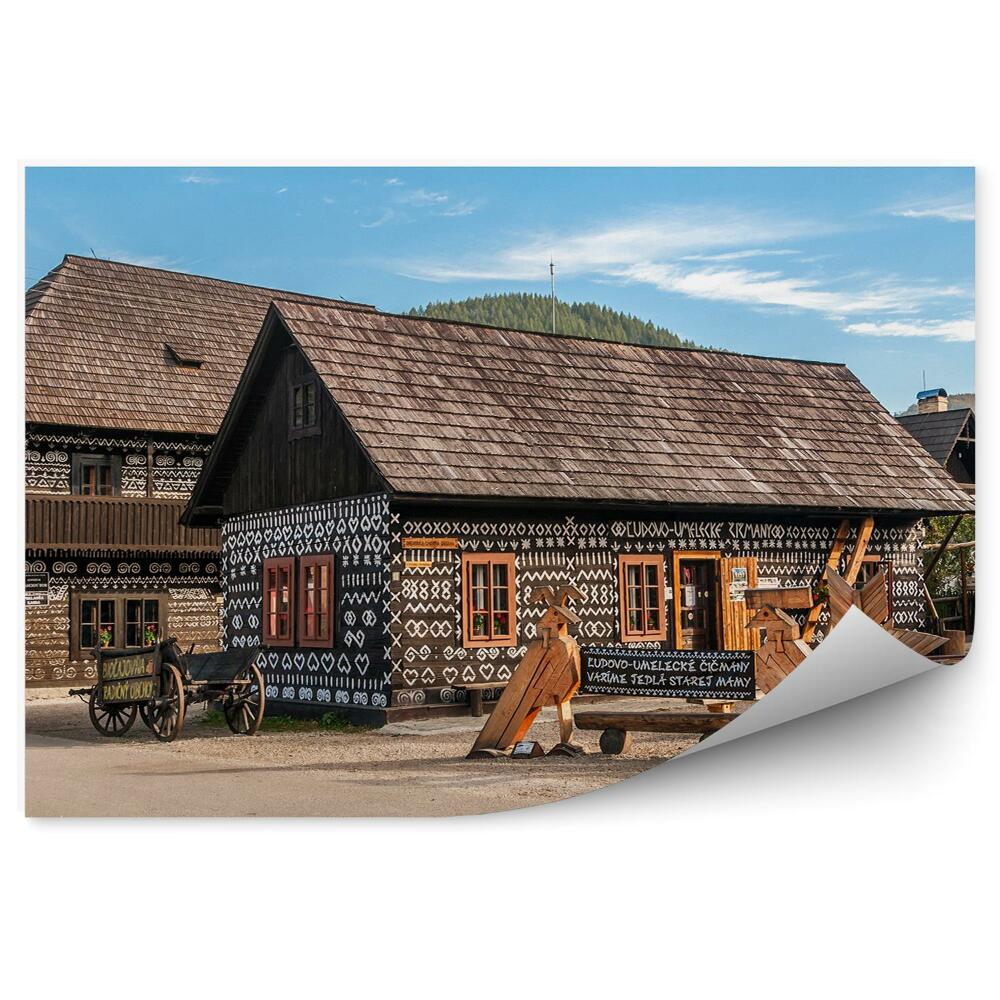 Fototapeta na zeď Tradiční dřevěná vesnice Tatry
