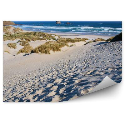 Fototapeta Hory sníh pláž oceán obloha mraky