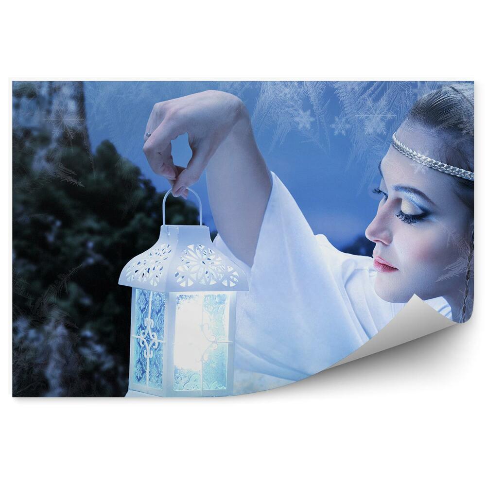 Fototapeta na zeď Zimní lucerna skřítka princezny