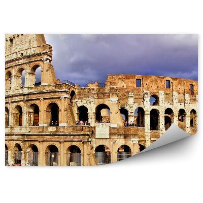 Samolepící fototapeta Lidé turisté pohled na Koloseum v Římě