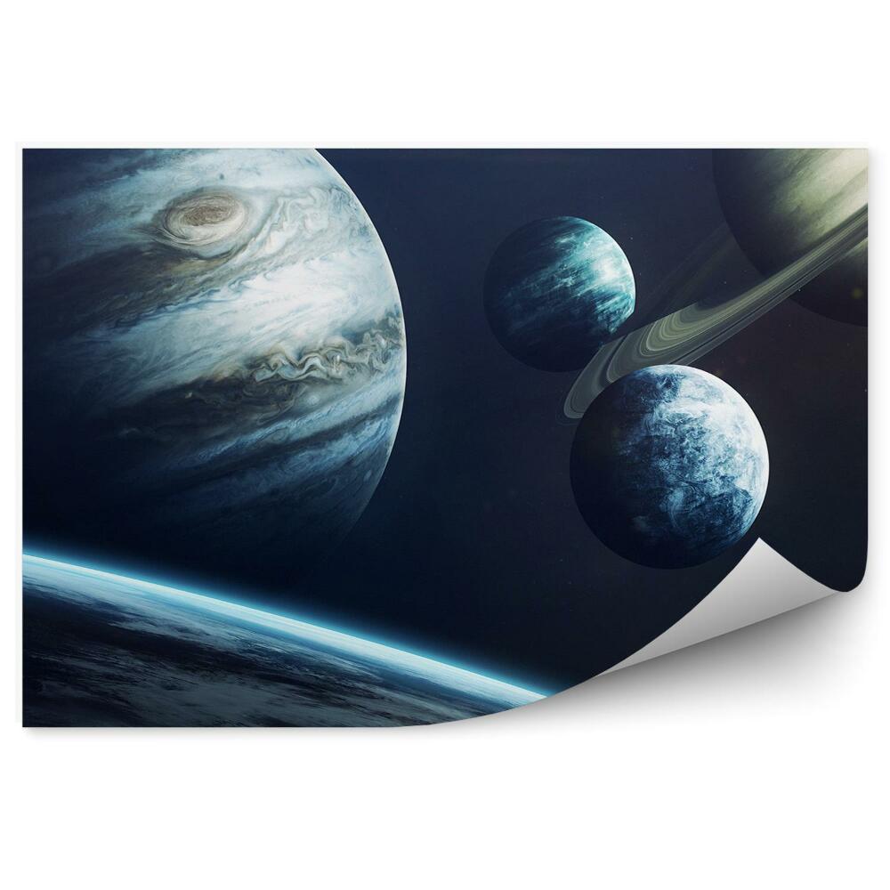 Fototapeta Slunce planety sluneční soustava obloha hvězdy