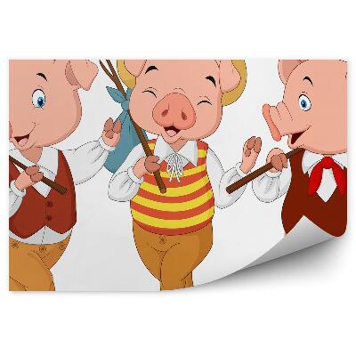 Fototapeta na zeď Prasátko cestuje v oblečení pohádka