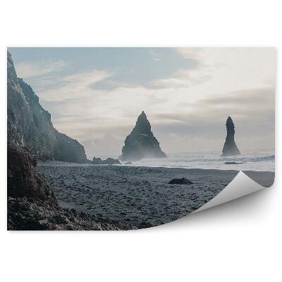 Fototapeta Voda vlny pláž skály kámen hory