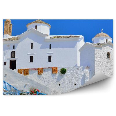 Fototapeta na zeď Bílý kostel náboženství Řecko