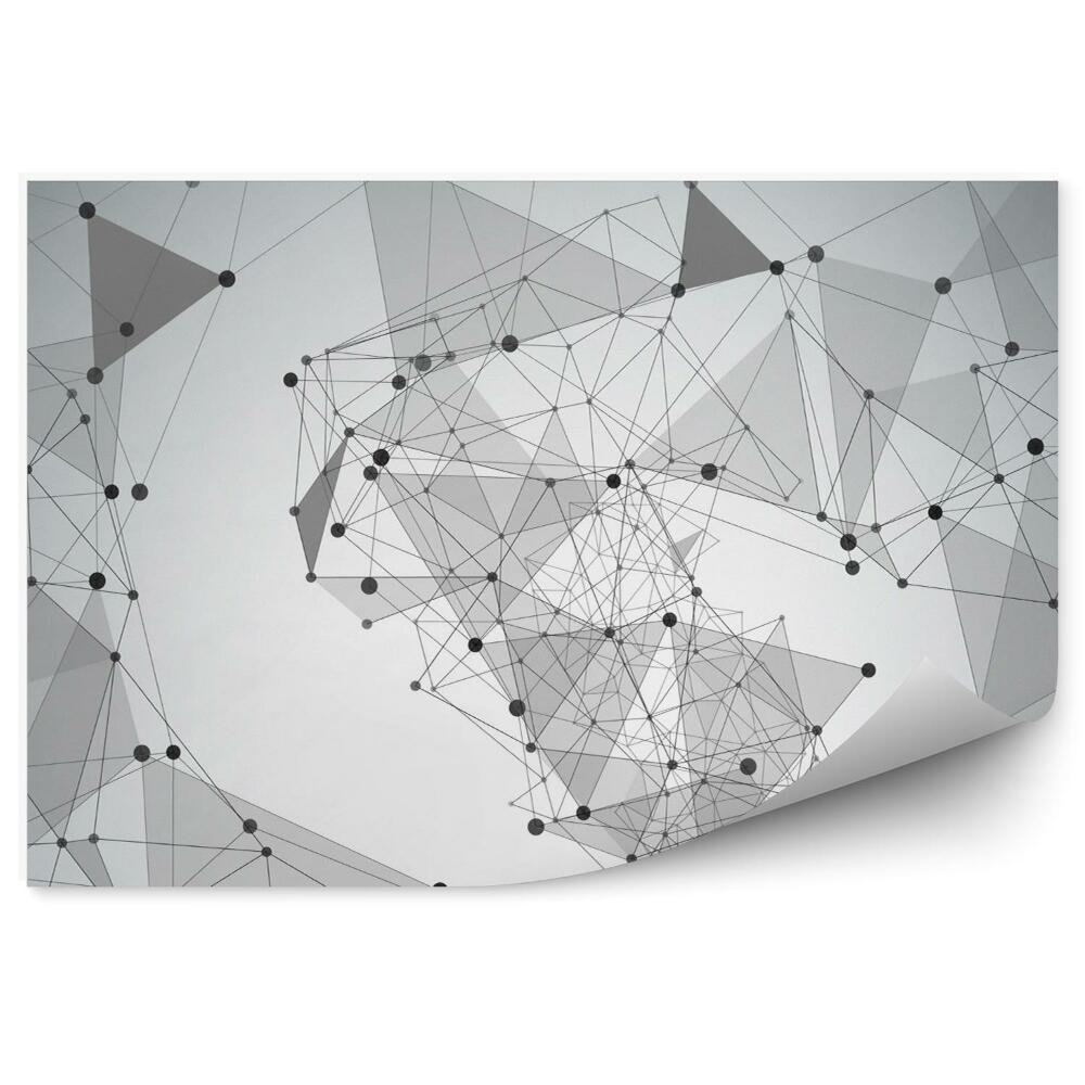 Fototapeta Abstraktní pozadí s body a čarami