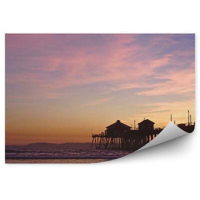 Fototapeta Západ slunce mořské molo