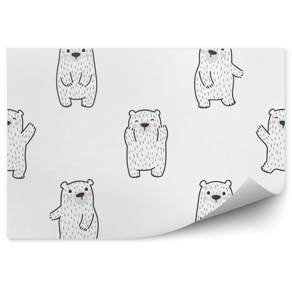 Fototapeta na zeď Vzor tančící medvídek pro děti