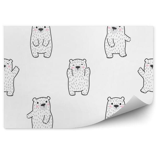 Fototapeta na zeď Vzor tančící medvídek pro děti