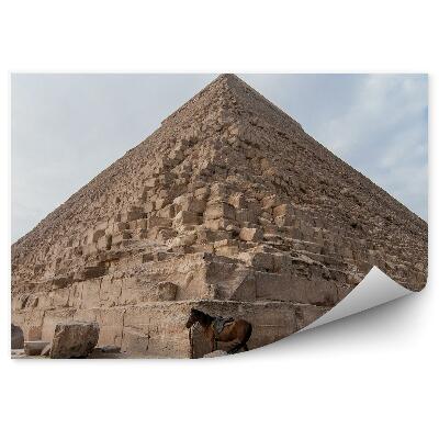 Fototapeta na zeď Turistika na koni kameny pyramid