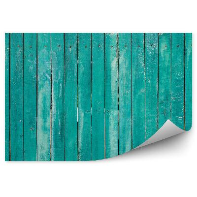 Samolepící fototapeta Zelená dřevěná prkna