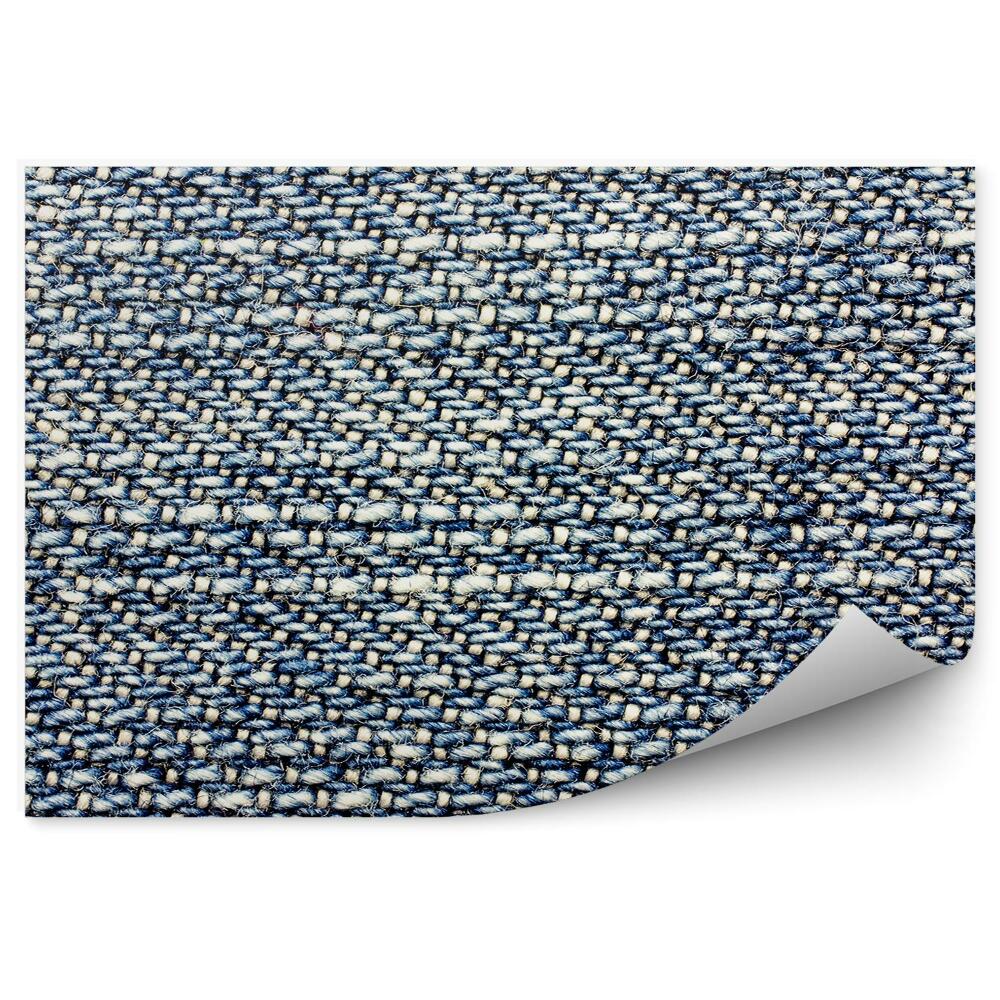 Fototapeta na zeď Textura textilie modré vodorovné pruhy vzor