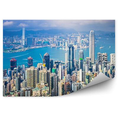 Fototapeta na zeď Hongkong pohled z ptačí perspektivy budovy města
