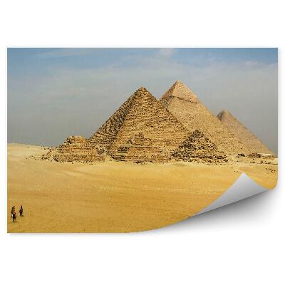 Fototapeta na zeď Pyramidy v Gíze Egypt písečné turisté