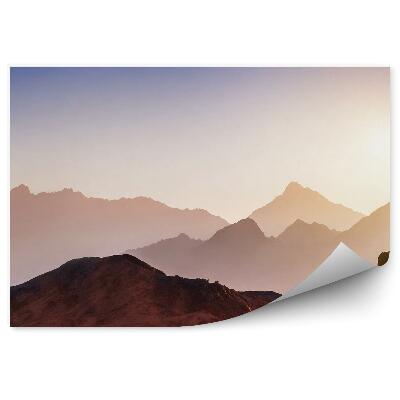 Samolepící fototapeta Hory krajina pohled na oblohu mlha