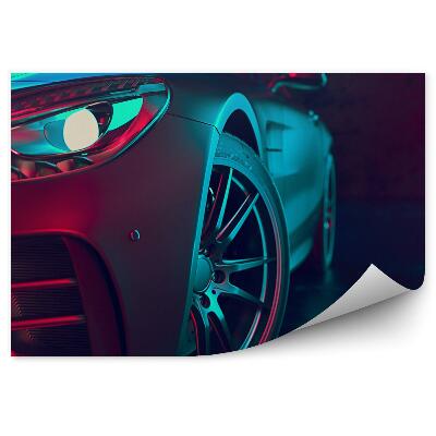 Fototapeta Detailní záběr na barvy sportovního vozu