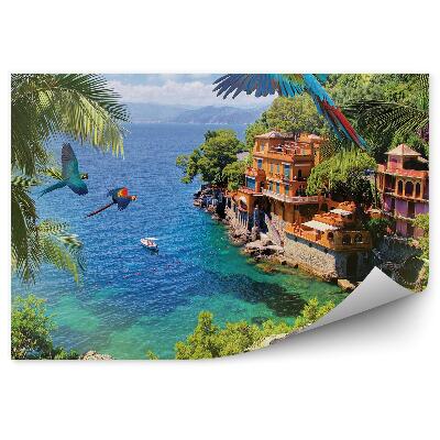 Fototapeta Palmy papoušci zelené ostrovy Středozemní moře