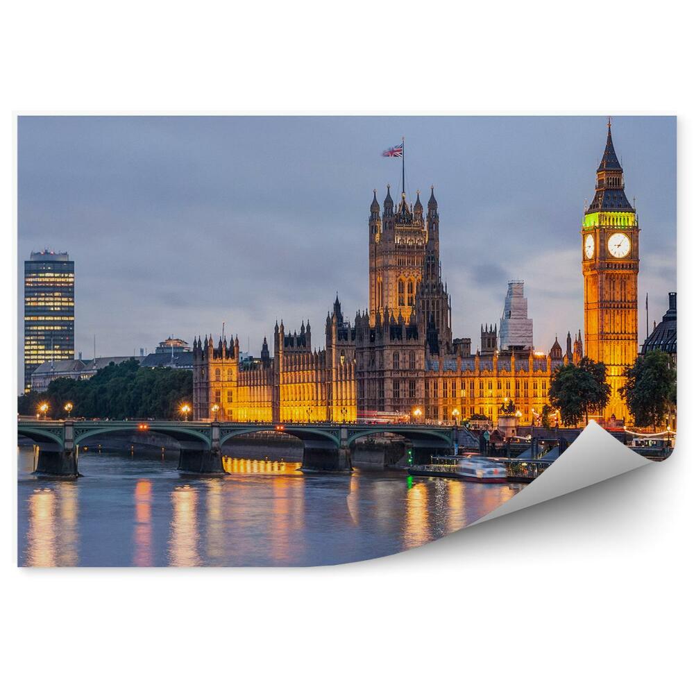 Samolepící fototapeta Londýnská budova Big Ben hodiny