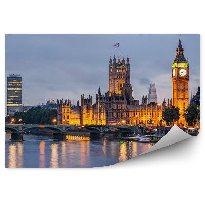 Samolepící fototapeta Londýnská budova Big Ben hodiny