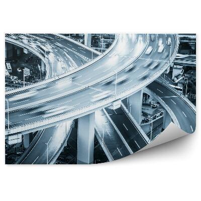 Fototapeta Šanghaj město vozovka ulice auta