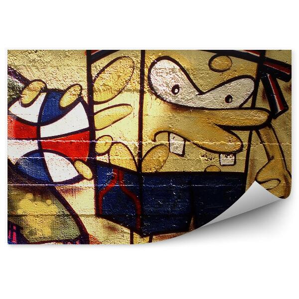 Fototapeta na zeď Kreslené graffiti Spongebob kanciastoporty