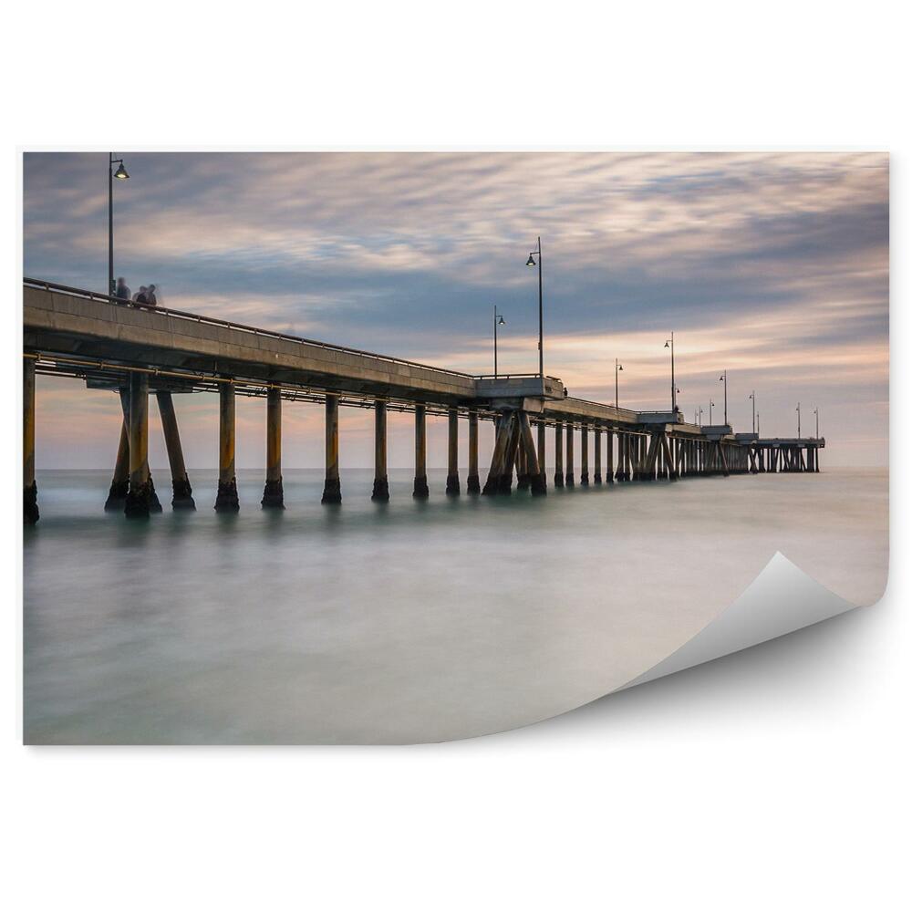 Fototapeta Molo mraky západ slunce Benátky