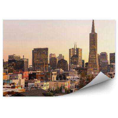 Samolepící tapeta Budovy mrakodrapy západ slunce San Francisco