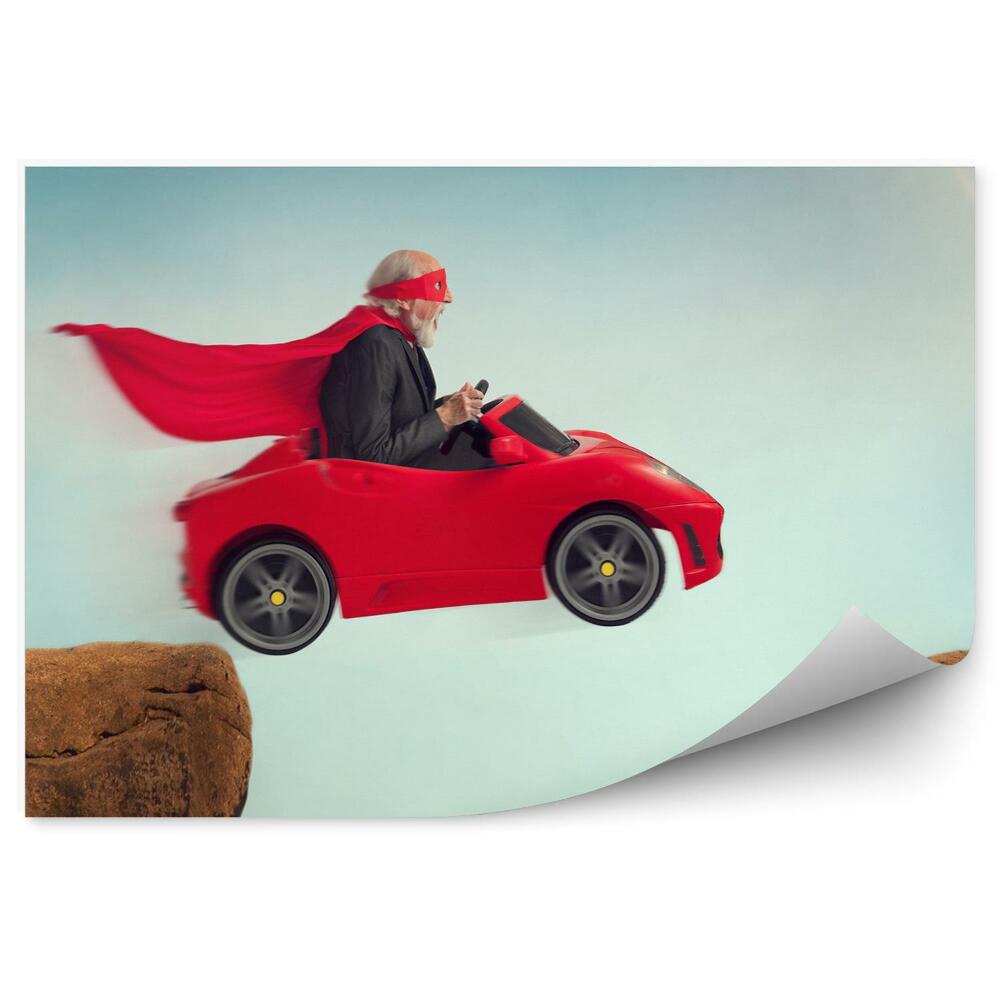 Samolepící fototapeta Extrémní jízda superhrdiny