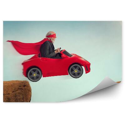 Samolepící fototapeta Extrémní jízda superhrdiny