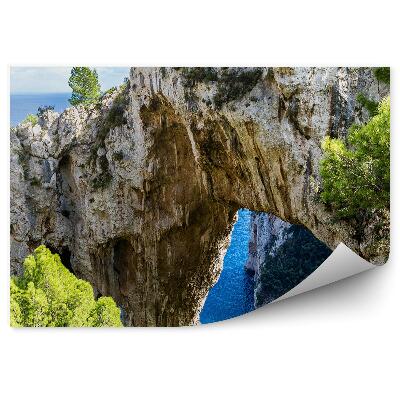 Fototapeta Capari ostrov Itálie skály kopce příroda