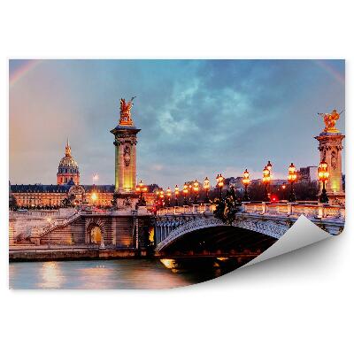 Samolepící fototapeta Duhové malované desky