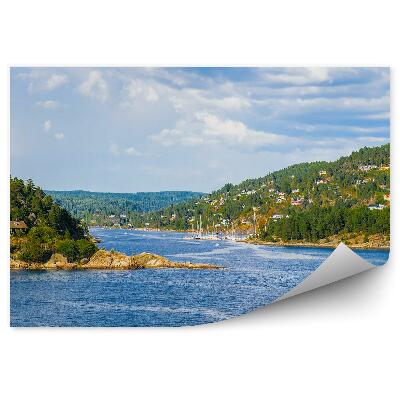 Fototapeta na zeď Záliv Norsko krajina město příroda