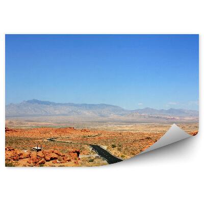 Fototapeta na zeď Nevada prázdná silnice vozovka skály