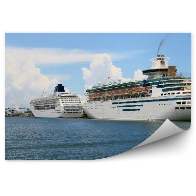 Fototapeta na zeď Výletní lodě lodě voda přístav