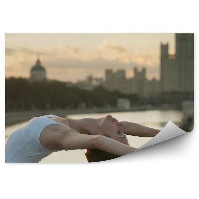 Samolepící fototapeta Moskva tanec centrum města řeka žena baletka