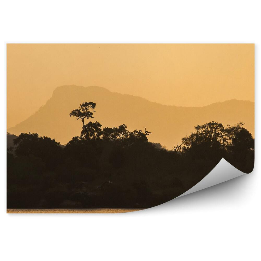 Samolepící fototapeta Krajina rybářů sépie vegetace