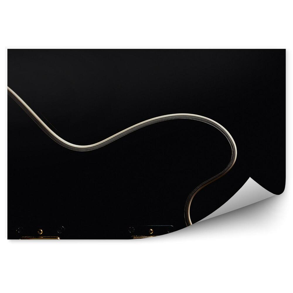 Samolepící fototapeta Elektrická kytara černé struny hudba