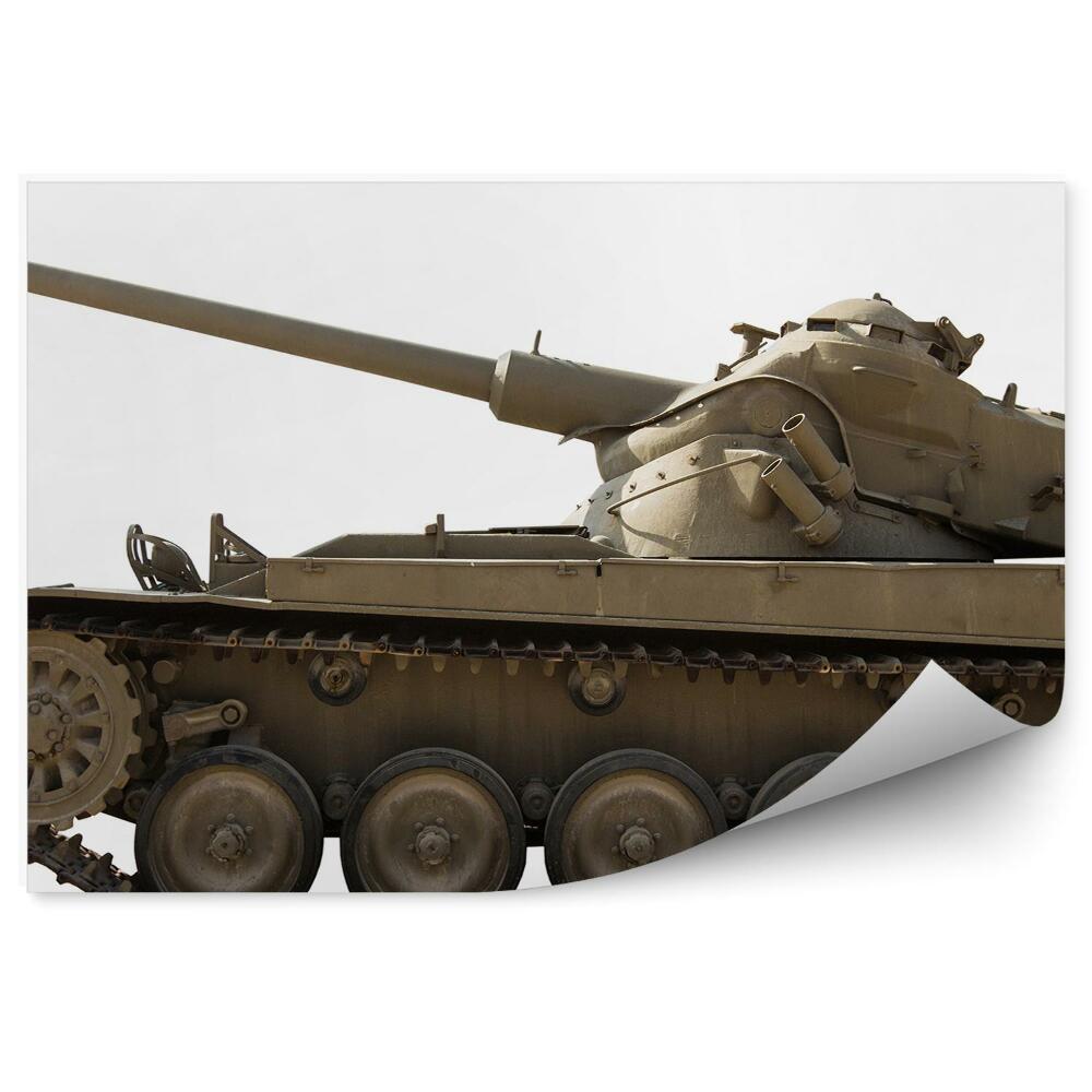 Fototapeta na zeď Tank na bílém pozadí