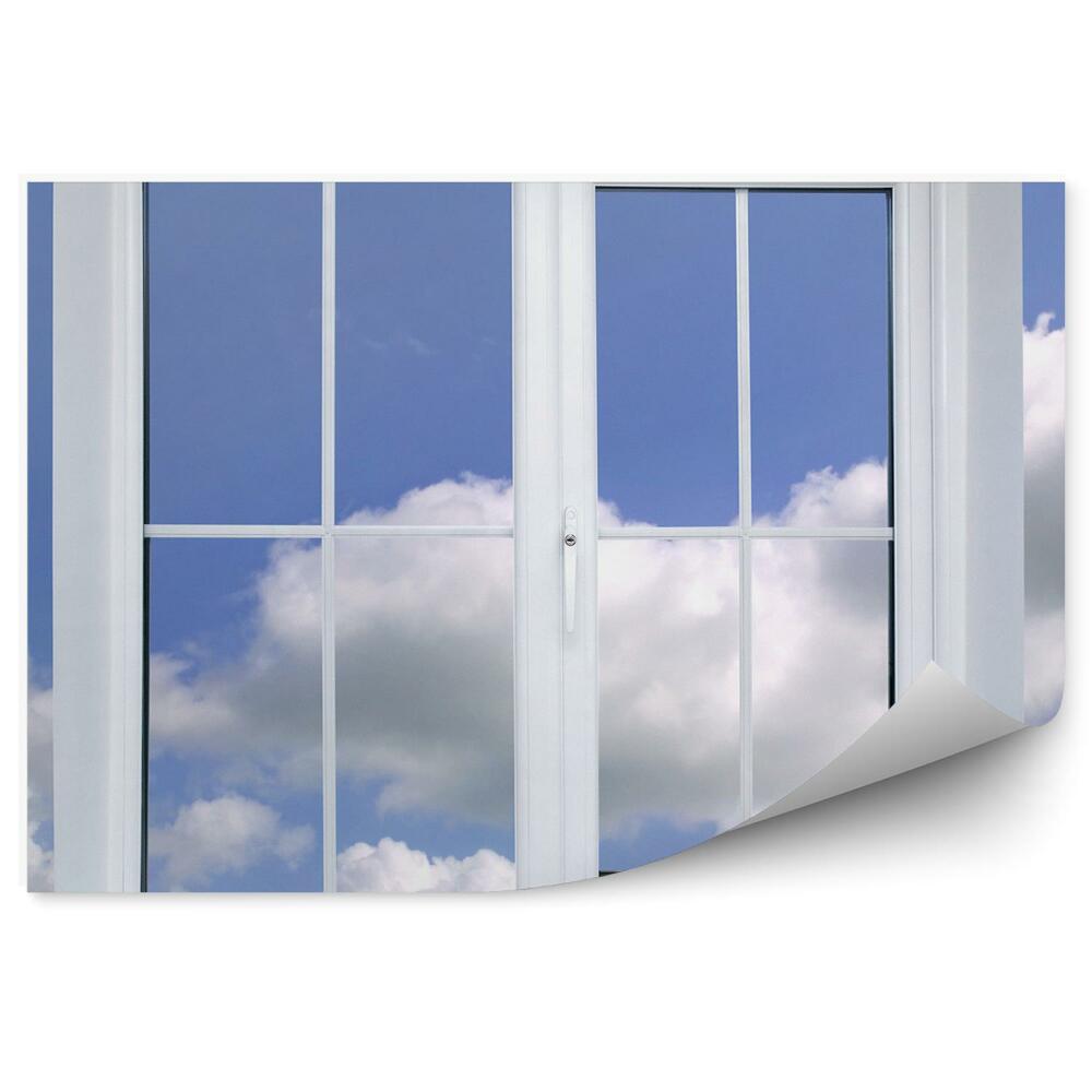 Fototapeta Obloha mraky rám okna