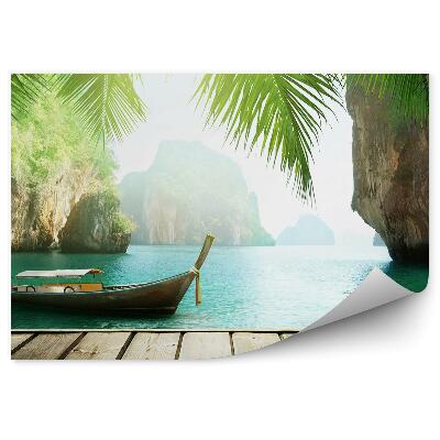 Fototapeta na zeď Lodní most výhled skály voda