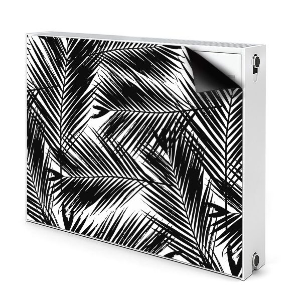 Magnet na radiátor Černé palmové listy