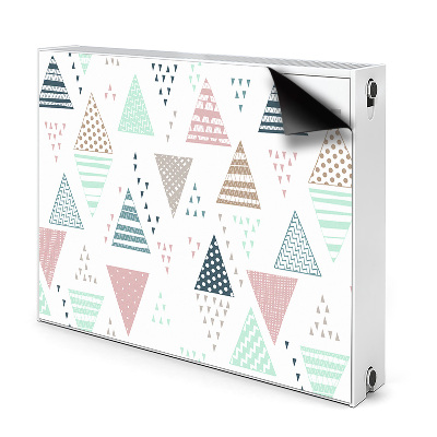 Dekorativní magnet na radiátor Kreslené trojúhelníky