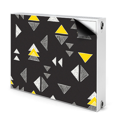 Magnetický kryt na radiátor Kreslené trojúhelníky