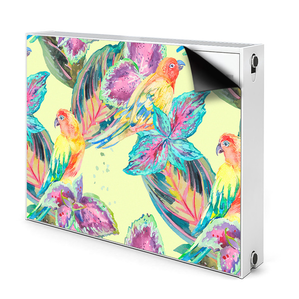 Magnet na radiátor Barevní papoušci