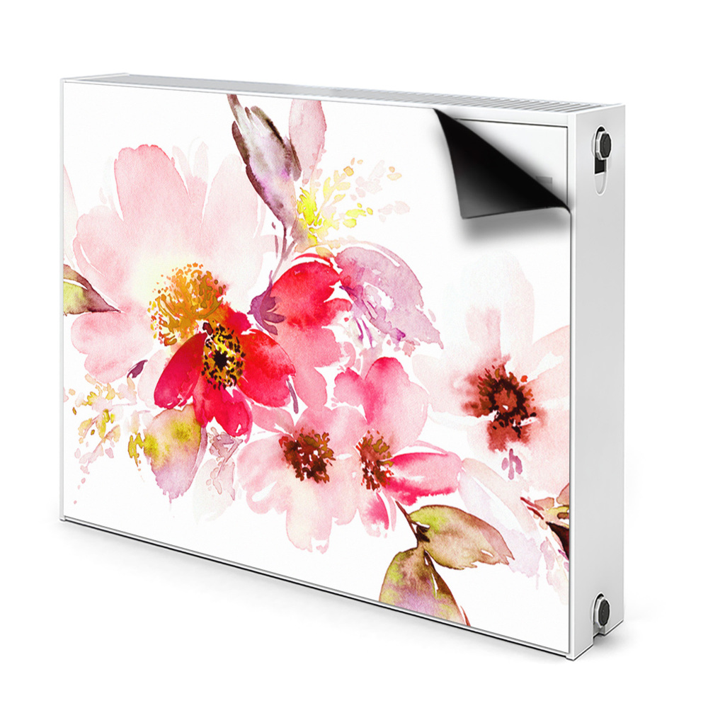 Dekorativní magnet na radiátor Pastelové květiny