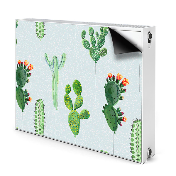 Magnetický kryt na radiátor Kaktusy